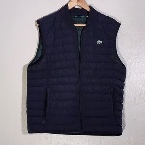 Lacoste Men's Navy Puffer Vest